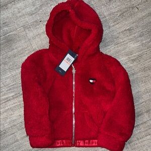 NEW 2T Tommy Hilfiger Cozy Red Hoodie TODDLER